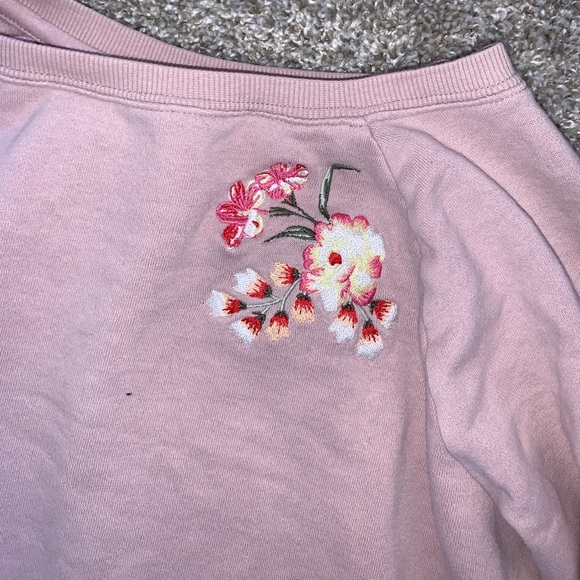 Floral Light Pink Sweater - Picture 5 of 8